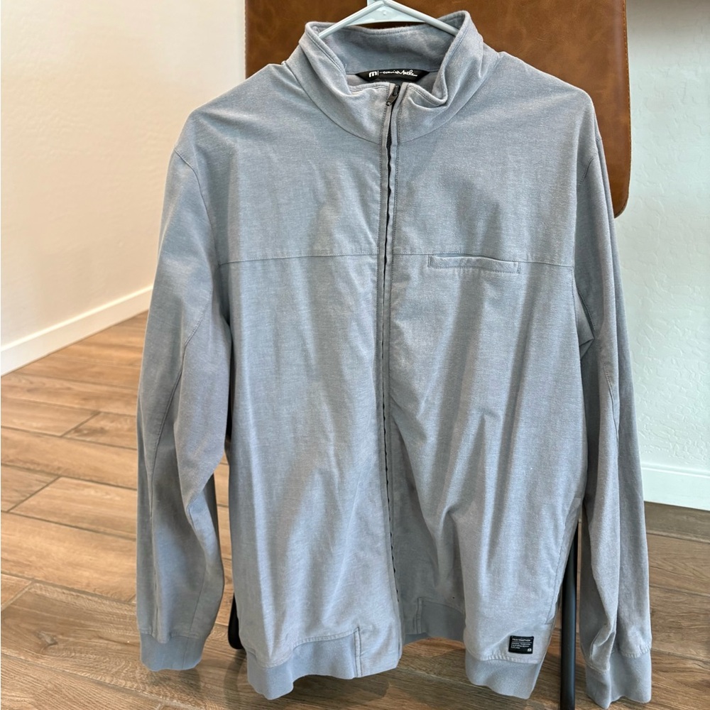 Travis Mathew Gray Zip-Up Jacket Size Large